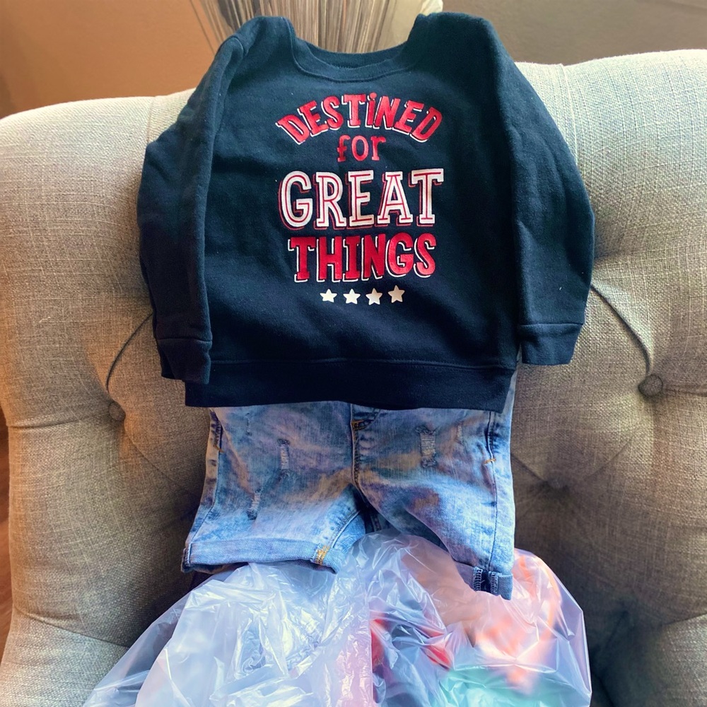 Mystery Bag:  Assortment of boys tops, pants and shorts.  Size 2T